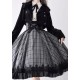 Faeries Daffodil Black Grey Check Corset Skirt(Reservation/Full Payment Without Shipping)